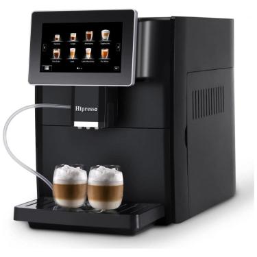 Imagem de Máquina de Café Expresso Profissional com Painel Digital e Bocal de Leite, 110V, Geekpure, Preta
