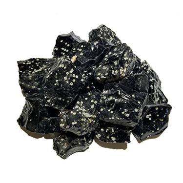 Imagem de Zentron Obsidiana de floco de neve áspera da coleção Crystal - 1/2 lb