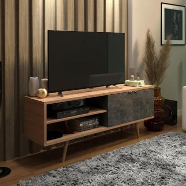 Imagem de Rack Para TV até 55 Polegadas 2 Portas com Pés Palito R1482 Tecno Mobili