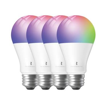 Imagem de THIRDREALITY Zigbee Smart Color Bulb ZL1 4 Pack, Zigbee hub required,Compatible with Home Assistant, SmartThings,Aeotec,Homey,Hubitat or Echo Devices with Built-in Zigbee hub,A19 RGBCW Bulb,80