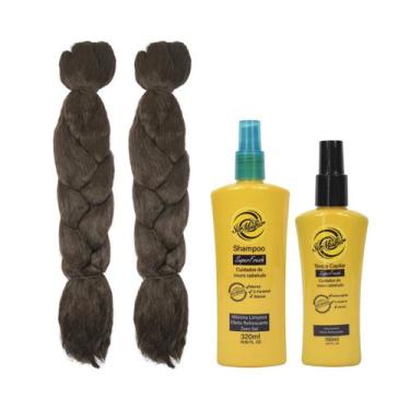 Imagem de Kit 2 Jumbo Para Trança 399g + Shampoo e Tônico Super Fresh - Ser Mulh