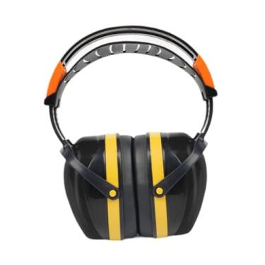 Imagem de menolana Ruído cancelamento de mufos de orelha suprimentos protetores redução de ruído fones de ouvido fones de ouvido fones de ouvido para o escritório de, Amarelo