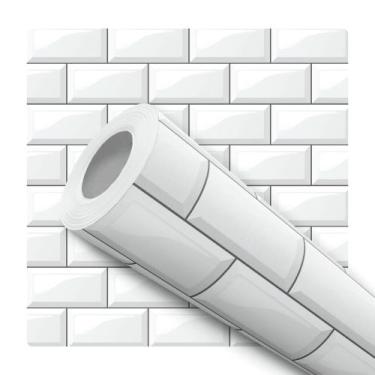 Imagem de Papel de Parede Adesivo Azulejo Português Azul Branco Colonial Moderno