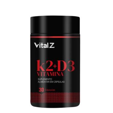 Imagem de Vitamina K2 + D3 ( 30 Cápsulas ) - Vital Z