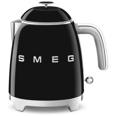 Imagem de Chaleira Elétrica SMEG Mini 50s Retro Style de 3 xícaras com Base Antideslizante de Parede Dupla e Indicador de Nível de Água - Preto