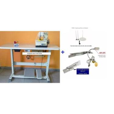 Imagem de Galoneira Semi Industrial 2 Agulhas,3 Fios-Bracob+Acessórios, Bivolt