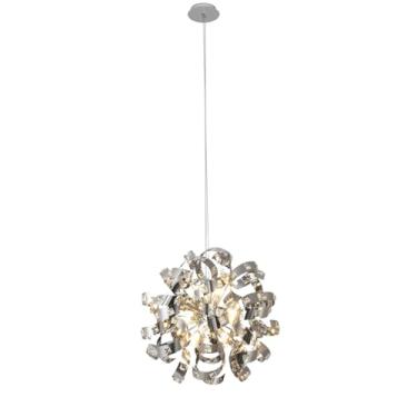 Imagem de Pendente LED í 55CM Cristal e Inox Cromado - Sindora DCD06200