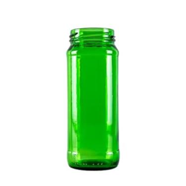 Imagem de Kit 10 Pote De Vidro 300ml, 500ml, 800ml Sem Tampa Verde Ou Transparente Organizador (Verde, 300ml)