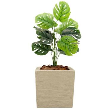 Imagem de Planta Artificial Costela De Adão Vaso Polietileno Completo - FlorImp