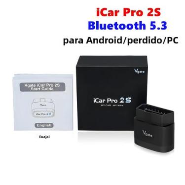 Imagem de Scanner OBD2 Bluetooth 5.3 Vgate iCar pro 2S ELM327 Ferramenta De Diag