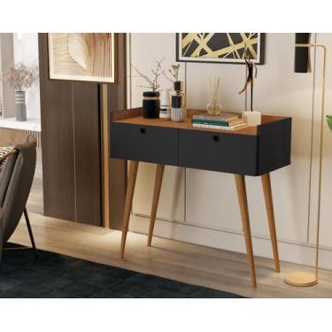 Imagem de Aparador Condessa 2 Portas Cor Freijó / Preto - Comprar Móveis Em Casa