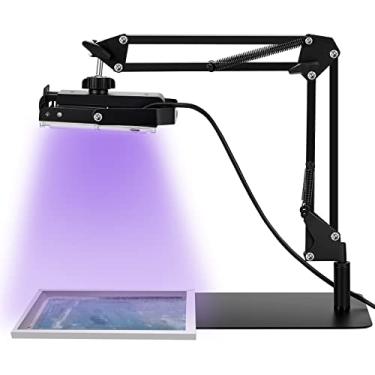 Imagem de Kit de unidade de exposição de LED 50 W com luz de impressão de tela UV Unidade de exposição com suporte retrátil ajustável para impressão de tela expondo cianotipos de emulsão fotográfica escritório