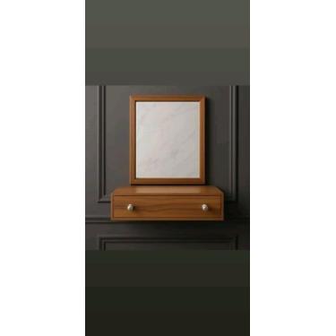 Imagem de Penteadeira Suspensa Organizadora MDF Madeirado Imbuía, corrediças tel