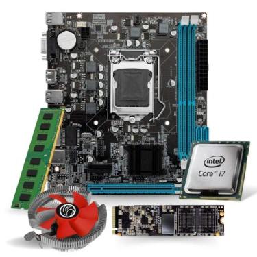 Imagem de Kit Pl Mãe H110 + Proc. I7 6700 + Mem. 32gb Ddr4 + Cooler + 1tb Nvme -