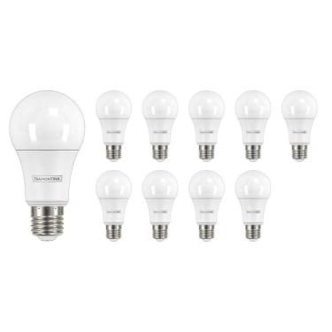 Imagem de Kit 10 Lâmpadas Led 9W Bulbo Soquete E27 6500K Branca Frio