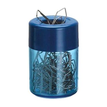 Imagem de Porta Clips Magnético p/ Mesa Escritório - Acrimet, AZUL