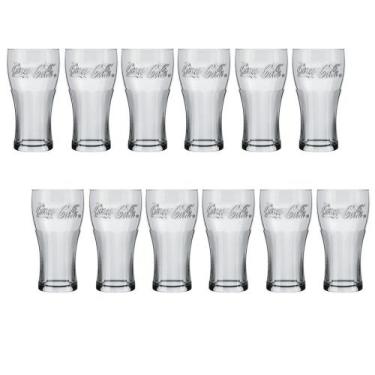 Imagem de Conjunto 12 Copo de Vidro 470ML Coca-Cola Transparente Nadir - NADIR F