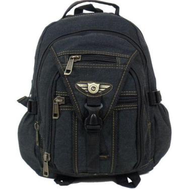 Imagem de Mochila Lona Resistente Escolar Trabalho Masculino Feminino - Keuven, 