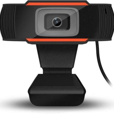Imagem de Webcam V5 Hd 720P Com Microfone Preto/Laranja Brilpc - Brazilpc