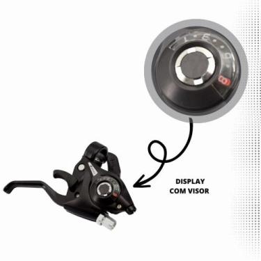 Imagem de Alavanca Trocador Passador Sunrun Marcha 3x8v 24v Com Cabo Alumínio