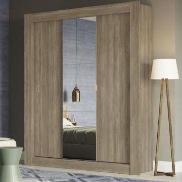 Imagem de Guarda Roupa Casal 3 Portas de Correr H563 Kappesberg, Nogal