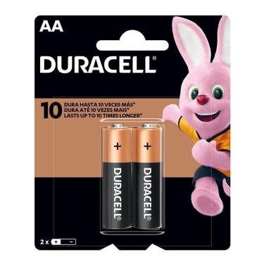 Imagem de Pilha alcalina pequena AA c/ 2 unidades Duracell