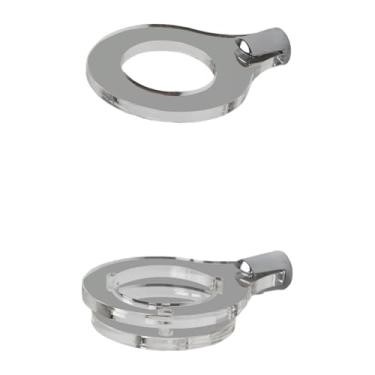 Imagem de IEUDNS Suporte para sabre de luz, suporte de parede para sabre de luz, acrílico, gancho de armazenamento vertical para a maioria dos cabos, montagem na, Claro