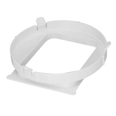 Imagem de HilBeliFU Conector de mangueira de exaustão de ar condicionado, conector de mangueira CA portátil quadrado, interface de duto de escape ABS compatível com ar condicionado móvel 1P KY35, 16 x 16 x 4 cm