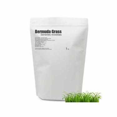 Imagem de 1Kg Semente de Grama Bermuda Peletizadas - Folha Fina para Jardim Campo de Futebol