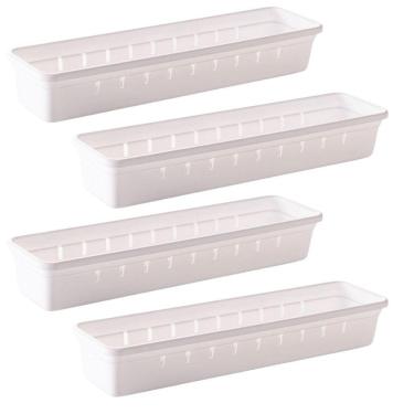 Imagem de Organizador de gavetas e talheres modular 30,0 x 7,9 cm com 4 unidades Plasutil ref.9733