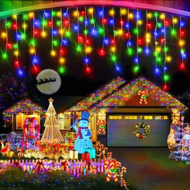 Imagem de Luzes de gelo de Natal Heceltt 15m 480 LED multicoloridas