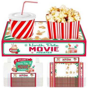 Imagem de Suprimentos para a noite de cinema de Natal Dunzoom Snack Trays x20