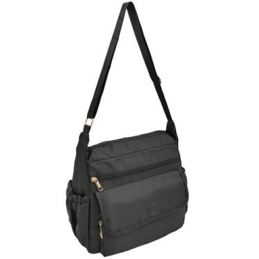 Imagem de Bolsa Feminina Transversal Dia a Dia Passeio Trabalho Vários Bolsos - 