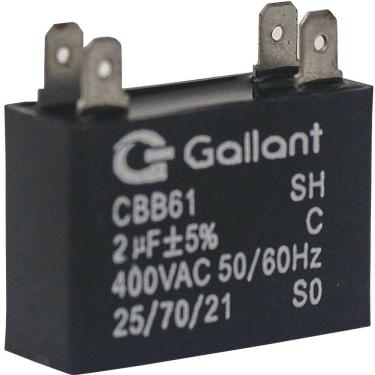 Imagem de Capacitor CBB61 Gallant 2MF +-5% 400 VAC GCP20S00A-PT400