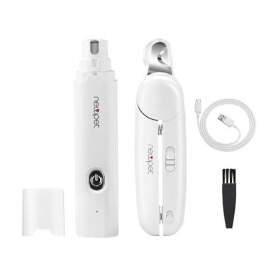 Imagem de Triturador cortador de unhas para cães, kit de cortadores e aparadores de unhas para cães, triturador de unhas elétrico super silencioso para animais de estimação, recarregável