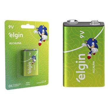 Imagem de Bateria 9v Alcalina Elgin Longa Duração Cartela 1 Unidade