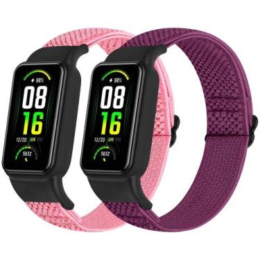 Imagem de Alças de reposição TumpCez Solo Loop Elastic Nylon para Amazfit Band 7