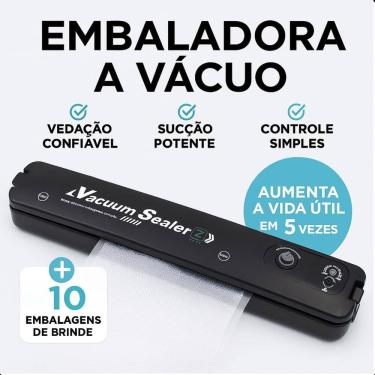Imagem de Seladora Portátil Vácuo Alimentos Bivolt Prática