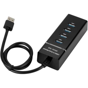 Imagem de Hub USB 3.0, 4 Portas,Cabo 30cm, Taxa de Transferência 60MB/s, Compatível com USB 2.0 e 1.1, Dimensões 10,5 x 3,5 x 2,5cm