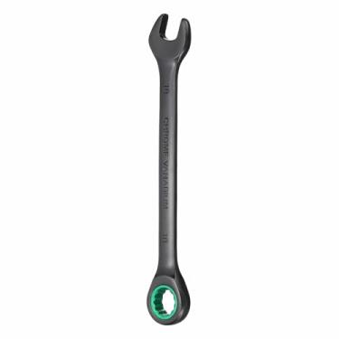 Imagem de HARFINGTON Chave de combinação de catraca 18 mm métrica 12 pontos CR-V eletroforese alongamento caixa dupla chave catraca com 72 dentes 5° Swing Industrial Grade Spanner