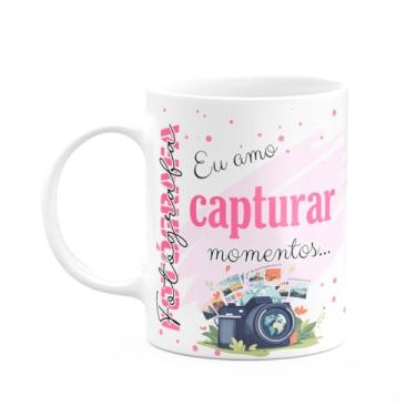 Imagem de JPS INFO, Caneca de Profissões - Sou fotógrafa - 325ml - branca