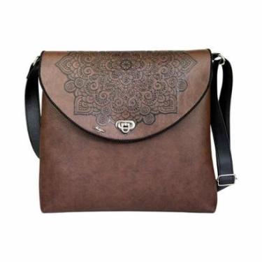 Imagem de Bolsa Feminina Transversal Média Marrom Magicc Bolsas B-229-Feminino