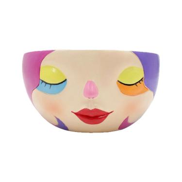 Imagem de Vaso de flores Resina facial de dopamina colorida 400g 16x15x10cm