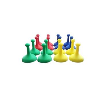 Imagem de 16 Pcs 1" Game Replacement Pawns Compatible with Sorry Board Game – Red, Yellow, Green, Blue Game Pieces