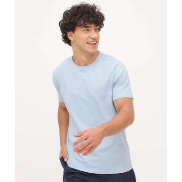 Imagem de Camiseta Masculina Básica Manga Curta MR-24037, Azul, GG