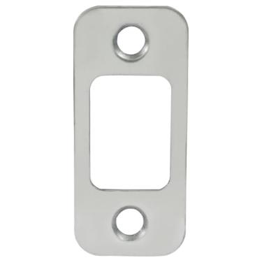 Imagem de Zorveiio Placa traseira de porta Deadbolt Strike Plate 2,5 cm x 2-1/10.2 cm (níquel escovado, 1 pacote)
