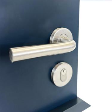 Imagem de DECORPLACE, Fechadura De Porta Externa Interna Escovada 55mm Parma ABNT