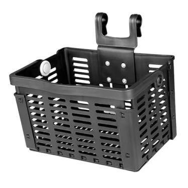 Imagem de Colaxi Cesto dobrável para bicicleta, grande capacidade, desmontagem rápida, cesto de armazenamento para bagageiro, suporte para bagagem, transportador de