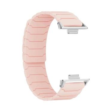 Imagem de Pulseira Magnética De Silicone Para Xiaomi MiBand 8 pro 9 pro Redmi Wa