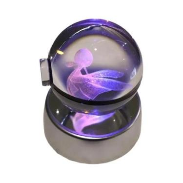 Imagem de Lâmpada De Cristal 3D Pikachu Gengar Mew Mewtwo Base De Figuras Presen